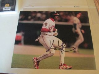 Kenny Lofton Cleveland Indians Hand Signed Autographed 8x10 Fivestar