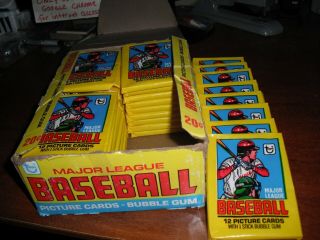 1979 Topps Baseball Empty Wax Box With All 36 Wrappers