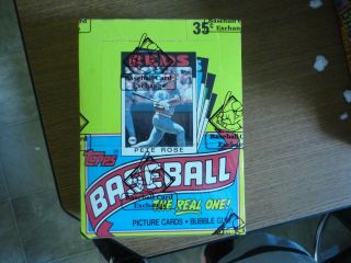 1986 Topps Baseball Wax Box Bbce Authenticated 36 Packs