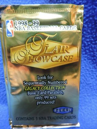 1998 1999 Fleer Flair Showcase Basketball 6 Hobby Packs 4