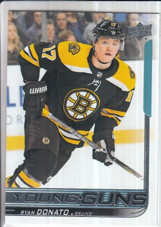 18/19 Ud Series 1 Ryan Donato Young Guns Rc Sp Rookie 225