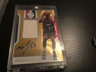2018 - 2019 Panini Opulence Shaquille O’neal Usa Patch/autograph 15/25