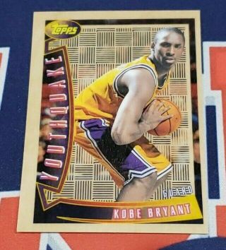1996 - 97 Topps Kobe Bryant Youthquake Yq15 Rookie Card Lakers Hof