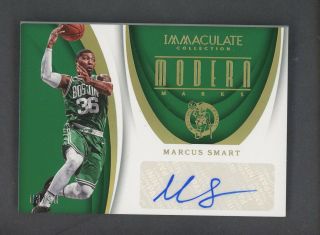 2017 - 18 Immaculate Gold Modern Marks Marcus Smart Signed Auto 3/10 Celtics