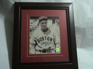 Bob Doerr Boston Red Sox Signed Framed Color Photo Auto
