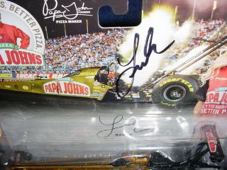 2017 LEAH PRITCHETT SIGNED PAPA JOHN ' S PIZZA TOP FUEL DRAGSTER CP7459 3