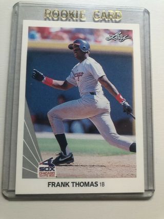 1990 Leaf Frank Thomas Rookie Card Rc 300