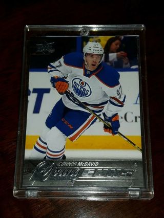15 - 16 Ud Series 1 Connor Mcdavid Young Guns Rookie 201 Nm - Mt