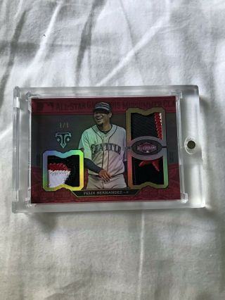 Felix Hernandez 2015 Topps Triple Threads All Star Game Patch /9