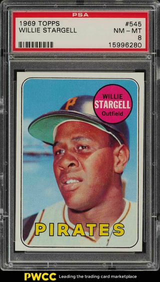 1969 Topps Willie Stargell 545 Psa 8 Nm - Mt (pwcc)