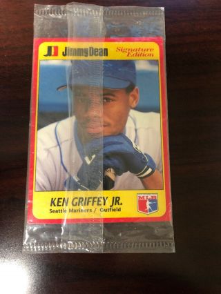 Rare 1991 Jimmy Dean Signature Edition Pack With Ken Griffey Jr Showing