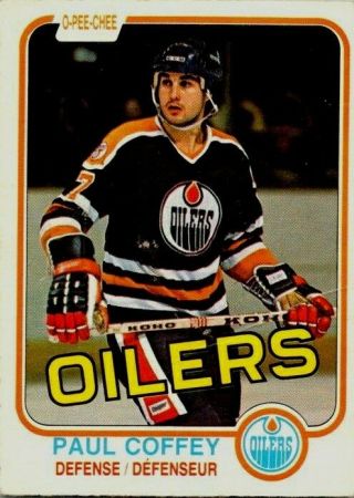 1981 - 82 O - Pee - Chee Paul Coffey Rookie Card 111 Good Hockey Card