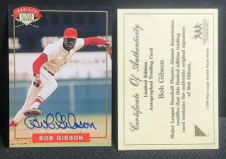Bob Gibson 1993 Nabisco All Star Autographs Signed Auto W/ Cardinals Hof