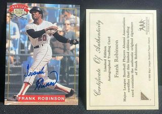 Frank Robinson 1993 Nabisco All Star Autographs Signed Auto W/ Orioles Hof