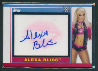 Alexa Bliss 2018 Topps Heritage Wwe Autograph Kiss Card 21/25 2044