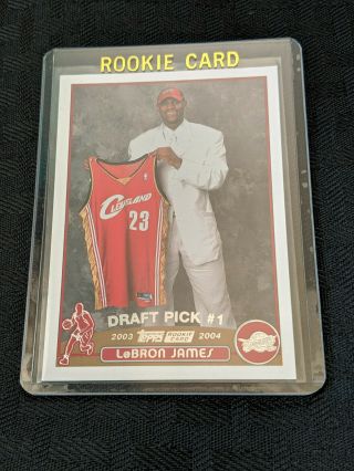 2003 - 2004 Lebron James 221 Tops Rookie Basketball Card Nba
