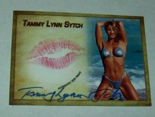 2017 Collectors Expo Wwe Diva Tammy Lynn Sytch Autographed Kiss Print Card
