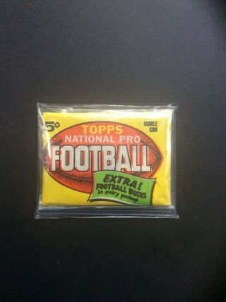1962 Topps Football Wax Pack—very Nice—beautiful Color