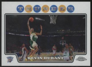 2008 - 09 Topps Chrome 156 Kevin Durant 2nd Year Xfractor /288