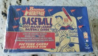 2001 Bowman Heritage Baseball Hobby Box Pujols Ichiro Rc 