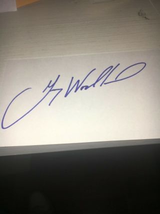 Gary Woodland Us Open Champ Signed 3x5 Index Card