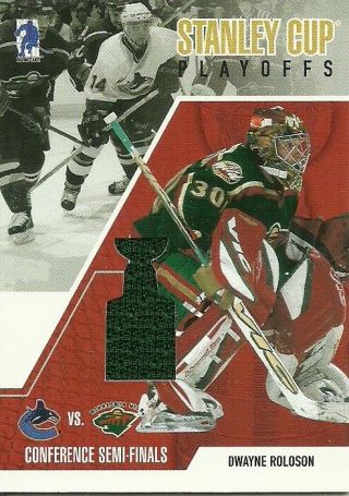 2003 - 04 Bap Memorabilia Stanley Cup Playoffs Scp19 Dwayne Roloson 1 Of 80