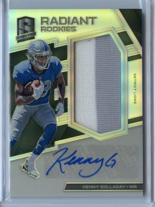 Kenny Golladay - 2017 Spectra Radiant Rookies Autograph Auto 012/299 - Lions