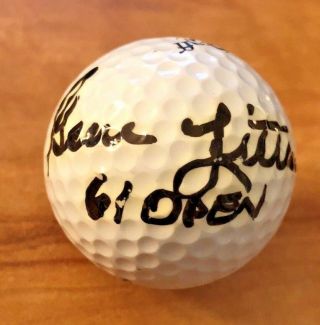 Gene Littler Signed Golf Ball W/coa In Person Autograph