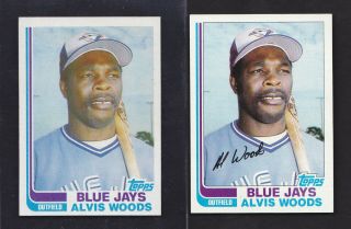 1982 Topps Pure True Blackless 49 Alvis Woods Blue Jays Scarce B Sheet