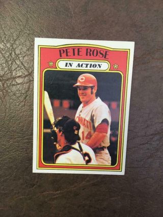 1972 Topps Pete Rose Baseball Card Reds 560 Vintage