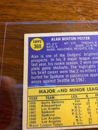 2019 topps heritage 50th ANNIVERSERY BUYBACK 1970 ALAN FOSTER 369 7