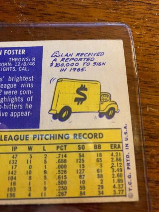 2019 topps heritage 50th ANNIVERSERY BUYBACK 1970 ALAN FOSTER 369 8