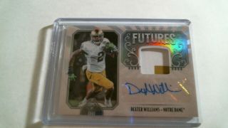2019 Panini Legacy Futures Ink Rookie Patch Rc Auto Rpa Dexter Williams