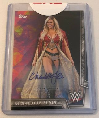2018 Wwe Women’s Division Charlotte Flair Auto Autograph Signed Card 48/199