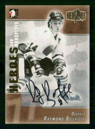 Raymond Bourque 2004 - 05 Itg Heroes And Prospects Autographs 04 - 05 No A - Rb 33037