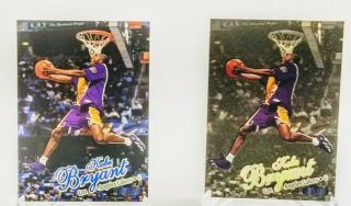 1997 Kobe Bryant Fleer Ultra Base Rookie and Gold Medallion Parallel RC. 2