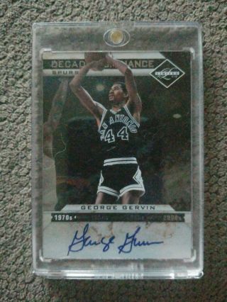 2011 - 2012 Limited George Gervin Decade Dominance Auto /99 Spurs Great