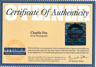 Charlie Fox Signed Autograph 8x10 Photo San Francisco Giants Steiner 2