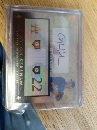 2010 Topps Tribute Clayton Kershaw Auto 21/99 - 2 Small Blemishes On Bottom