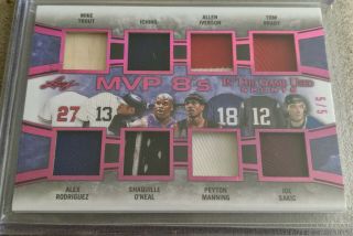 Mike Trout / Tom Brady / Ichiro / Manning 2019 Leaf In The Game Mvp 8 