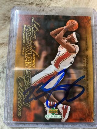Lebron James Autographed Rookie Card 2004 33 Comes With 