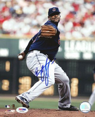 C.  C.  Sabathia Autographed Signed 8x10 Photo Cleveland Indians Psa/dna S35981