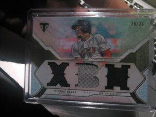 2018 Topps Triple Threads Mookie Betts Boston Red Sox Game 