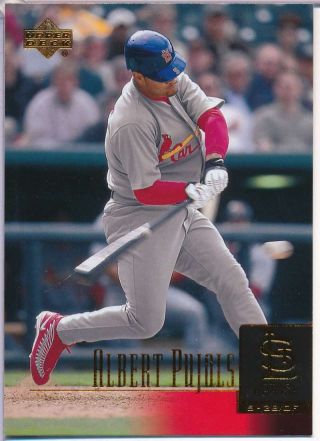 2001 Upper Deck Albert Pujols 295 Rookie Cardinals C3002
