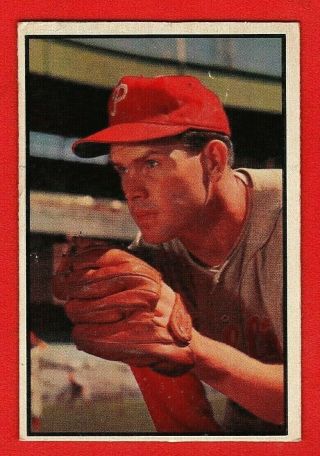 1953 Bowman Color Baseball Card 65 Robin Roberts Vg - Ex Combine