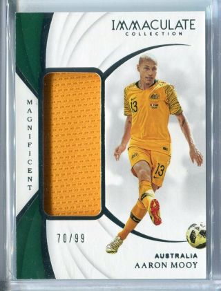 2018 - 19 Immaculate Soccer Aaron Mooy Magnificent Gu Jersey Relic 70/99 Australia