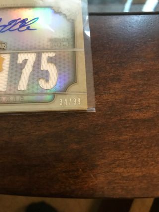 2013 Topps Triple Threads Baseball Gerrit Cole Jersey Auto Rookie Card /99 3