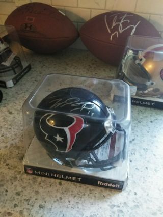 Steve young and will fuller autographed helmet 4