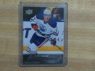 Connor Mcdavid 2015 - 16 Upper Deck Young Guns Rookie Card Rc Oilers