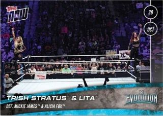 2018 Topps NOW WWE Evolution 61 - 66 - 6 - Card Set 2